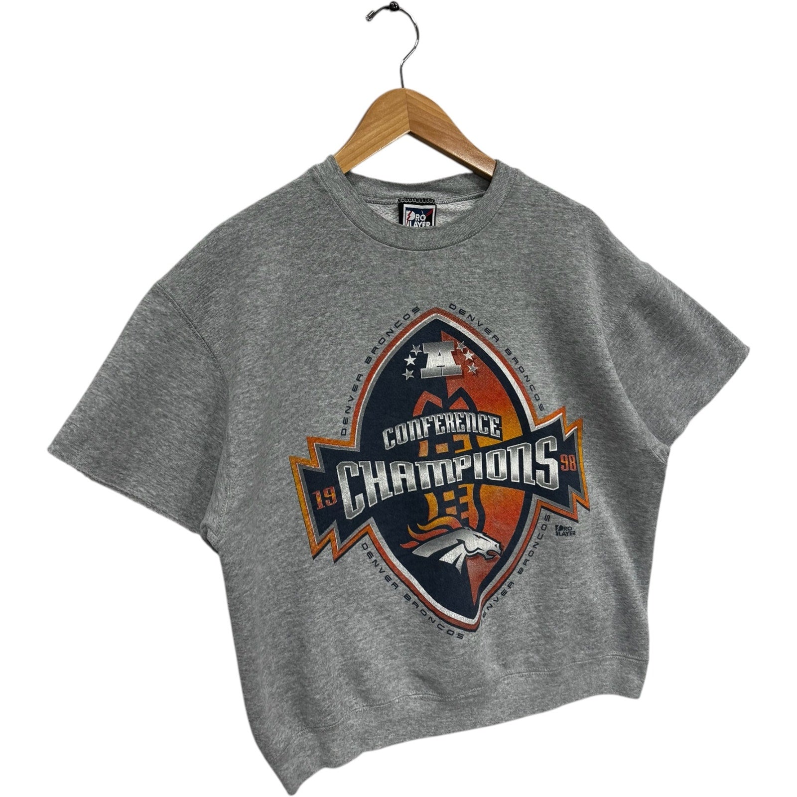 Vintage Pro Player Denver Broncos Champions Short Sleeve Crewneck 90s