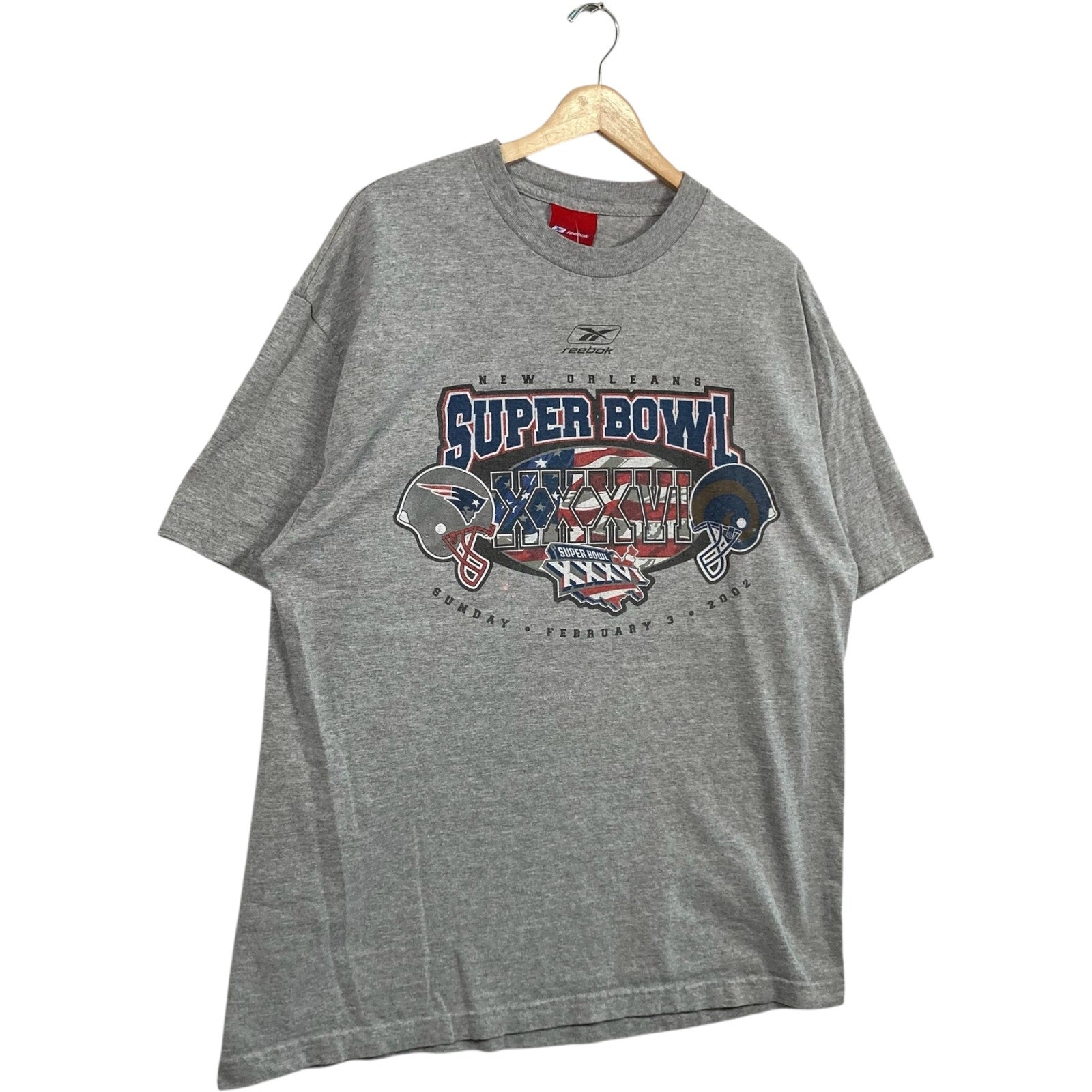 Vintage Reebok Super Bowl XXXVI Tee