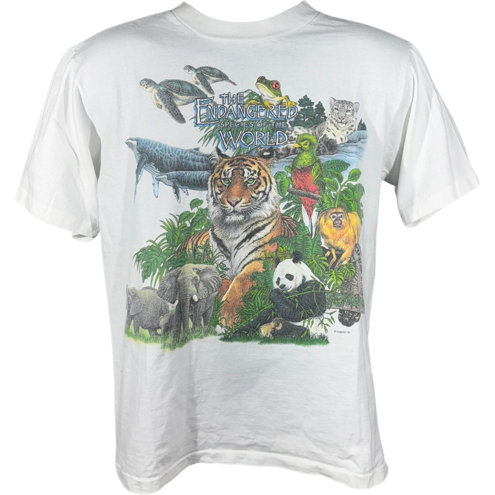 Vintage The Endangered Species Of The World Nature Tee