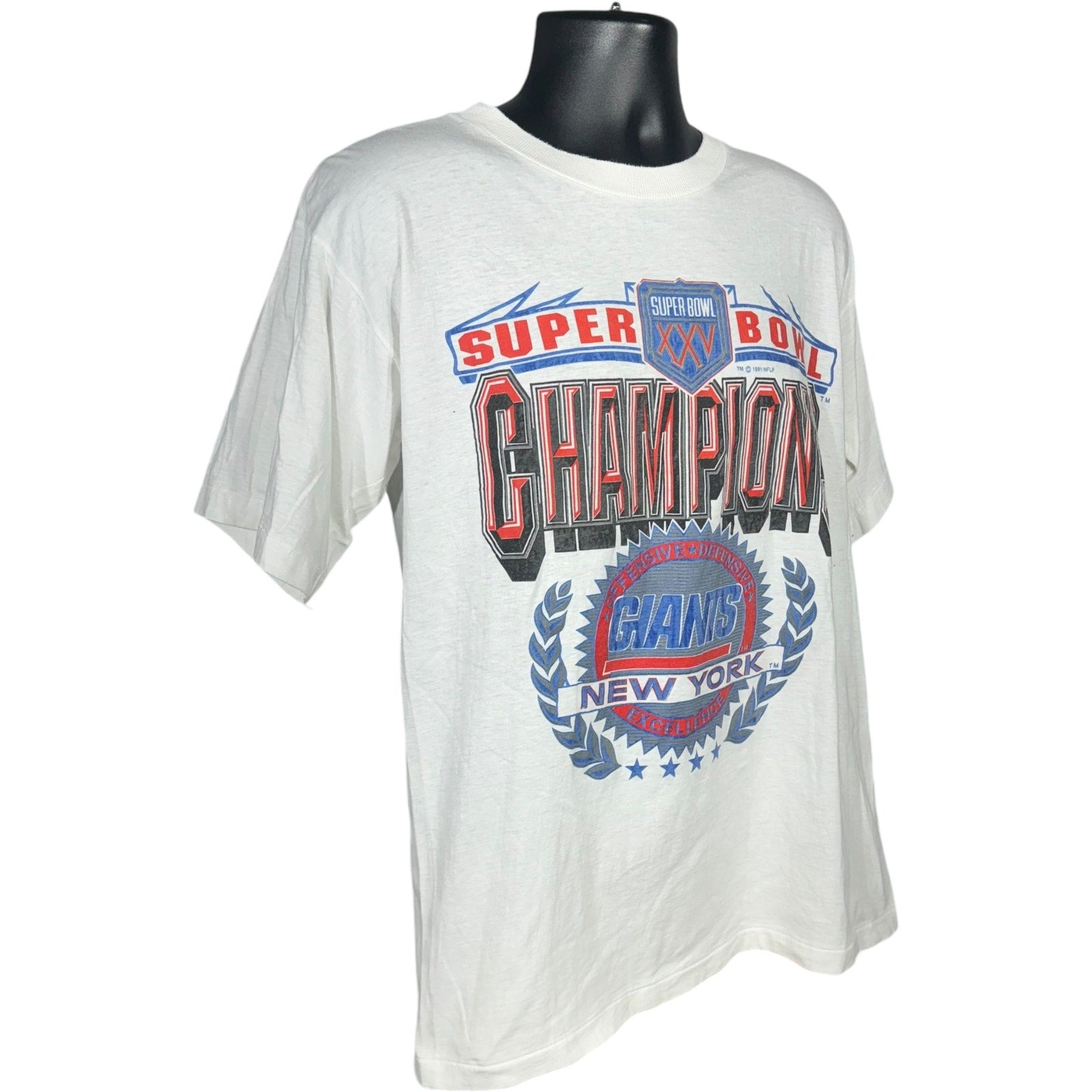 Vintage New York Giants Super Bowl XXV Champions Tee