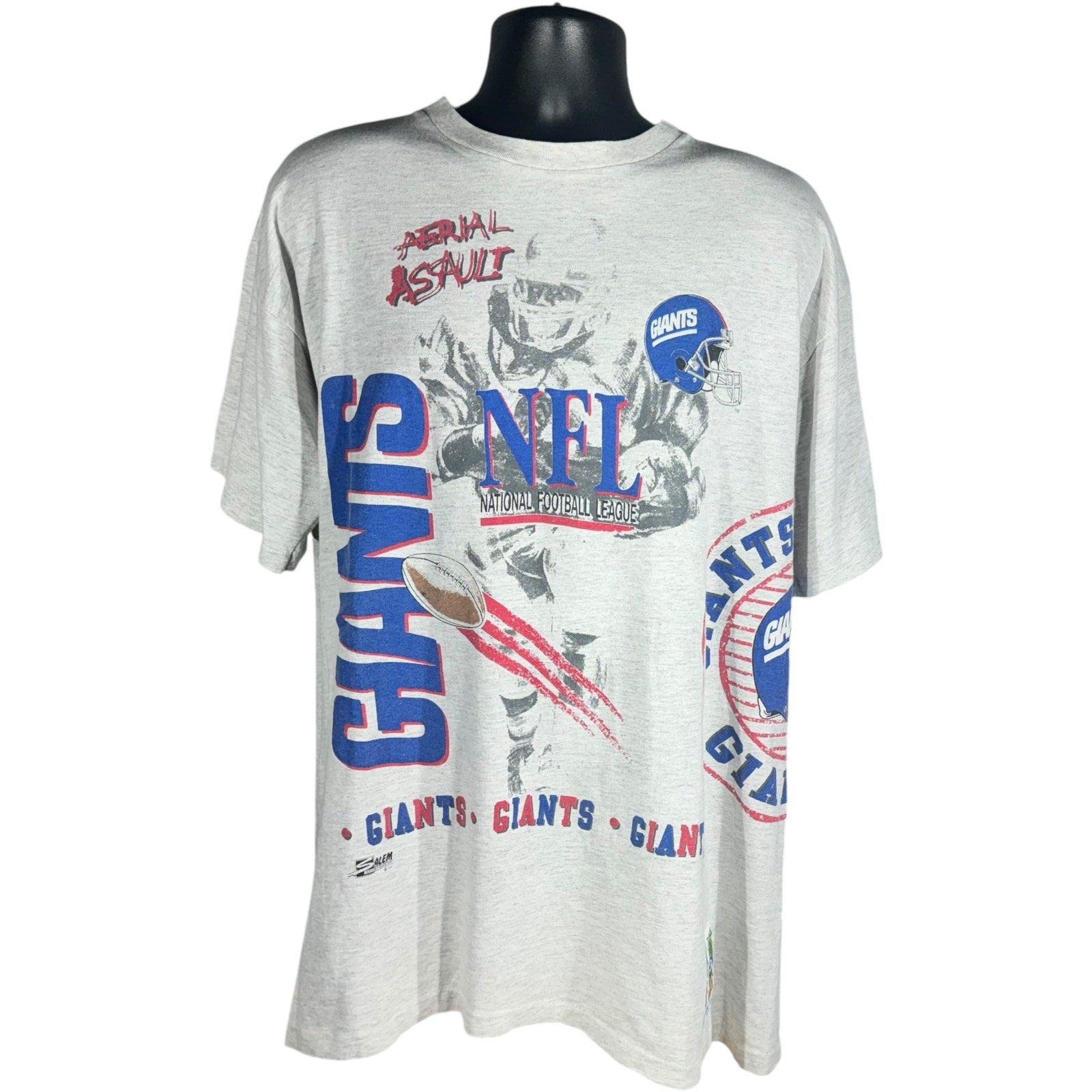 Vintage New York Giants AOP Logo Tee 90s