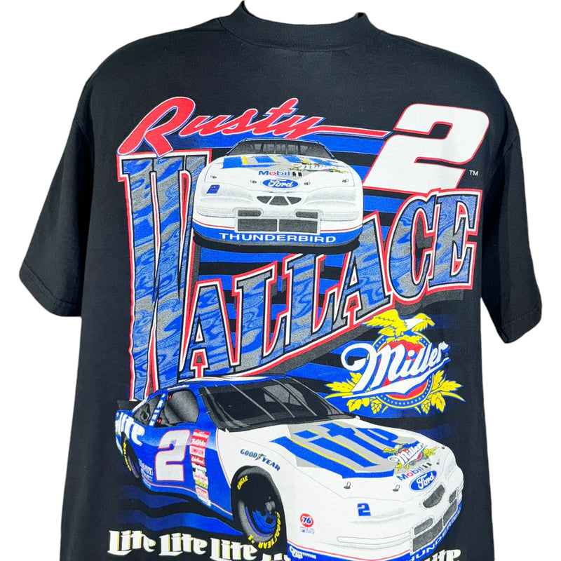 Vintage Rusty Wallace NASCAR AOP Tee