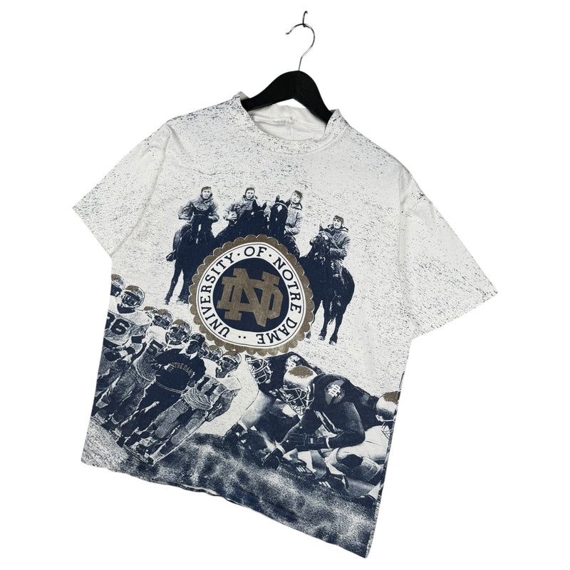 Vintage University Of Notre Dame AOP T-Shirt