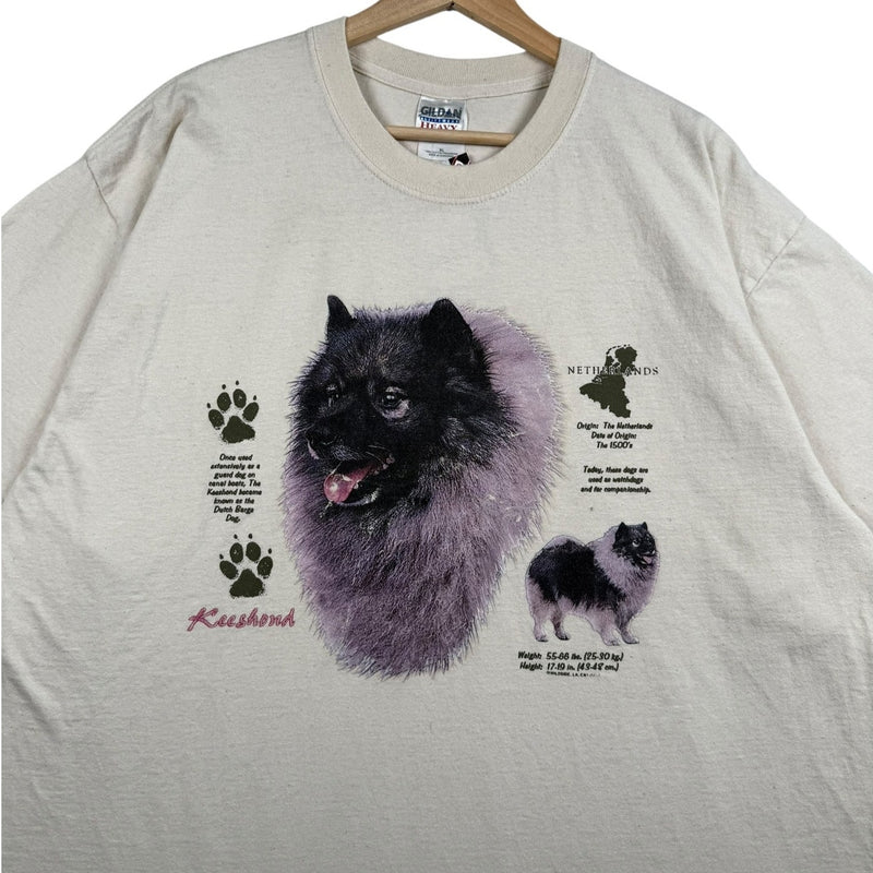 Vintage Keeshond Dog Graphic T-Shirt