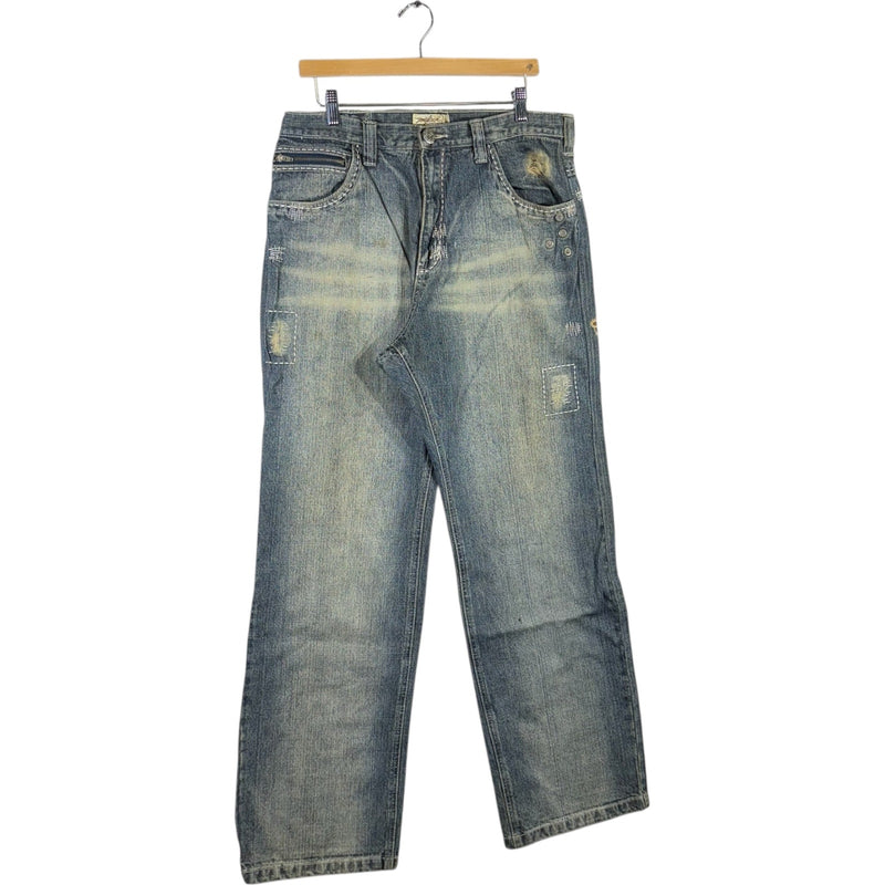 Y2K Miskeen Originals Straight Leg Denim Jeans 38