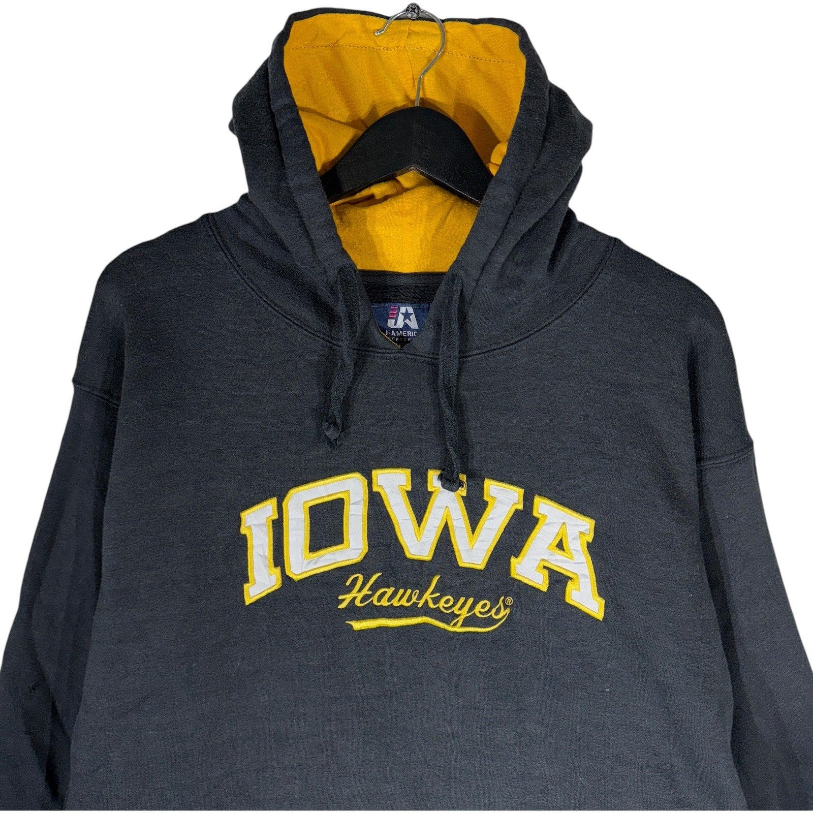 Vintage University of Iowa Hawkeyes Spellout Hoodie