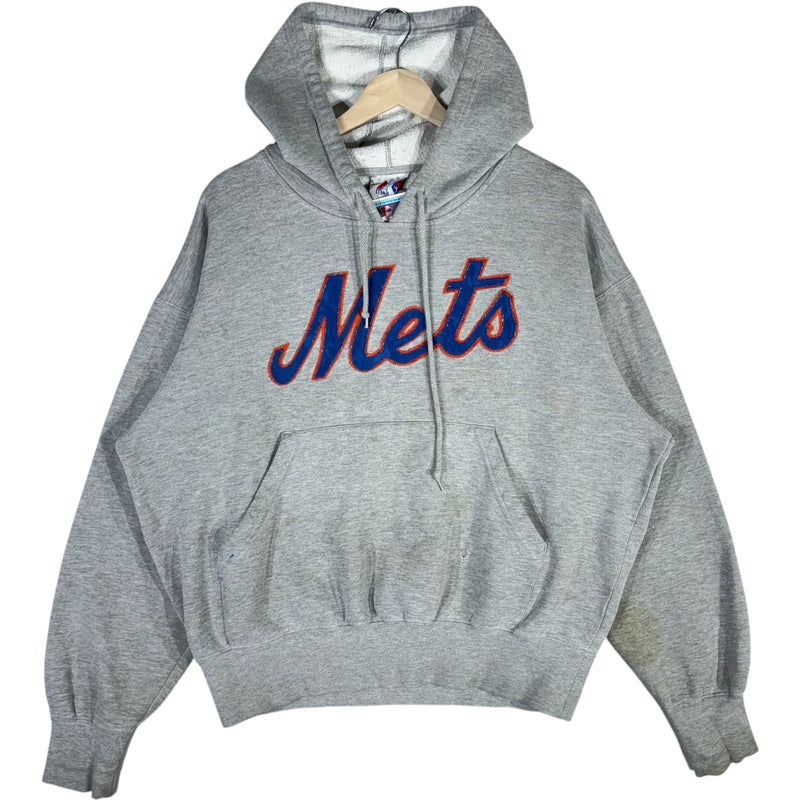 Vintage Majestic NY Mets Spellout Pullover MLB Hoodie