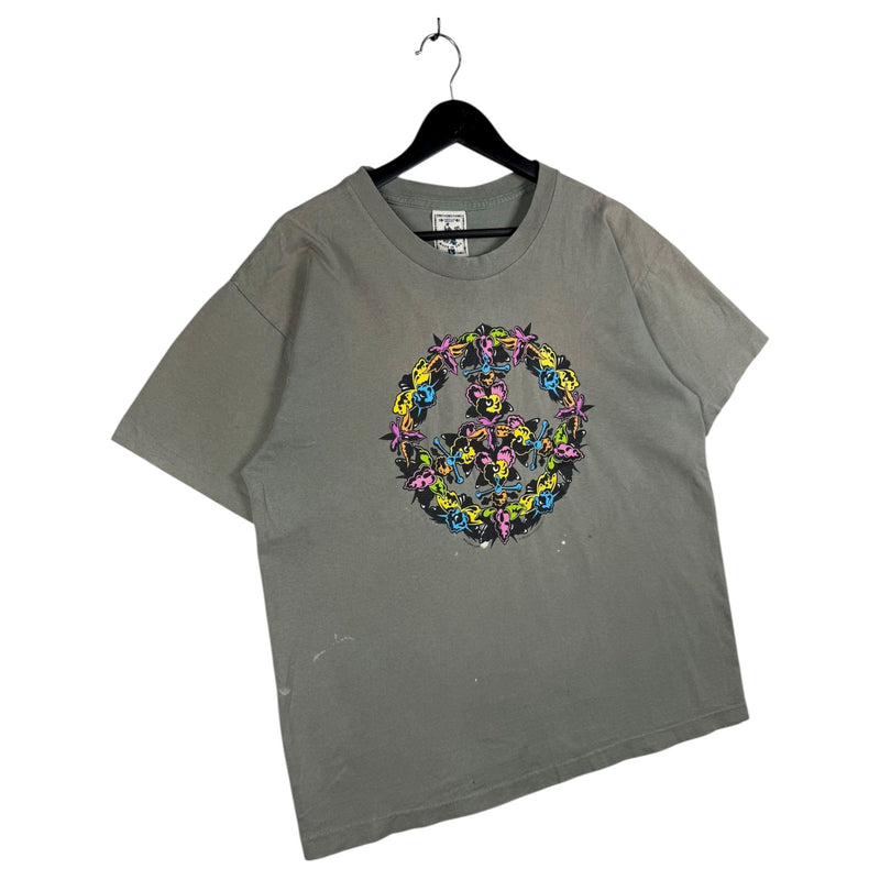 Vintage Peace Sign Cartoon Graphic T-Shirt