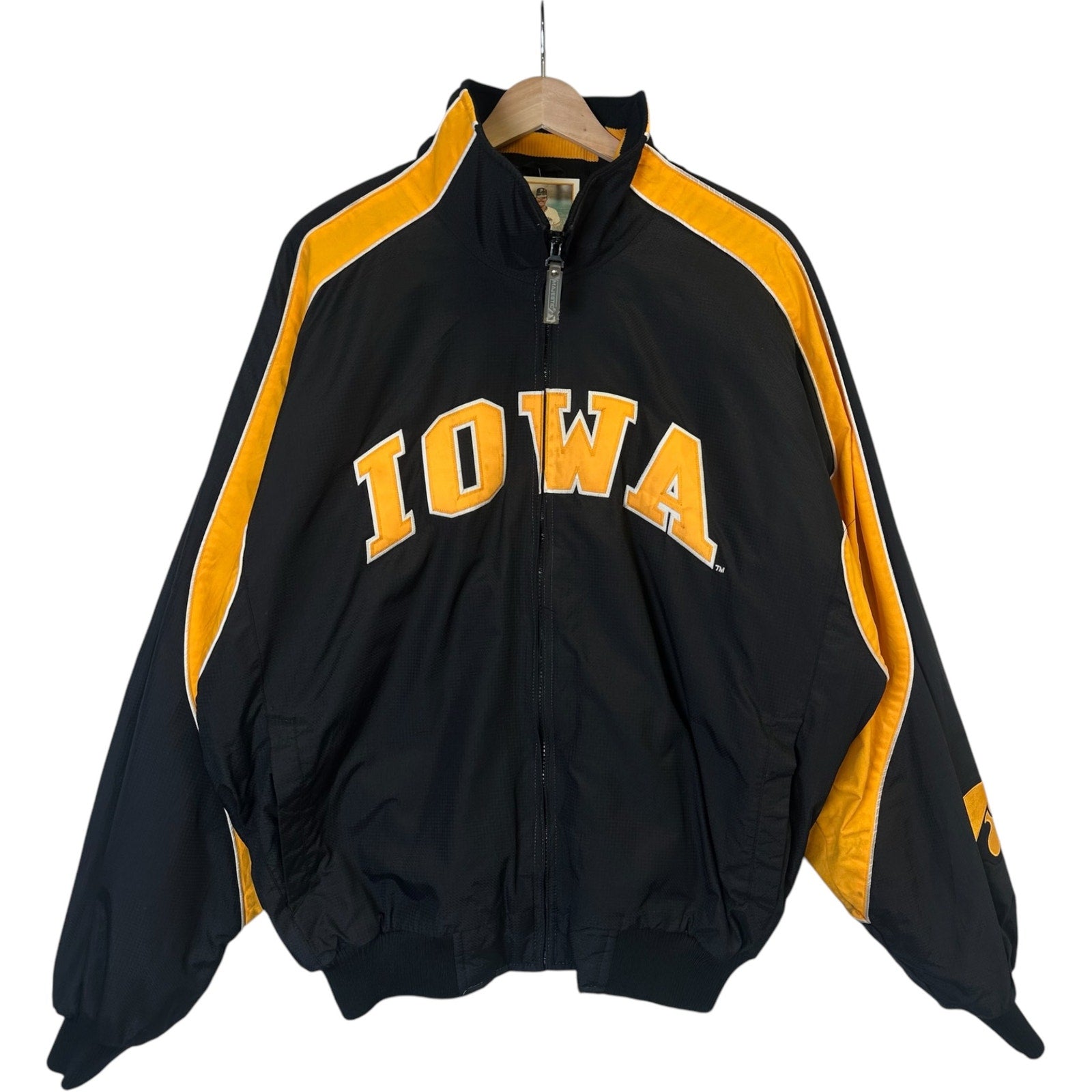 Vintage Majestic University of Iowa Spellout Windbreaker