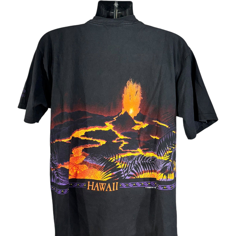 Vintage Habitat Hawaiian Volcano AOP Souvenir Tee 1992