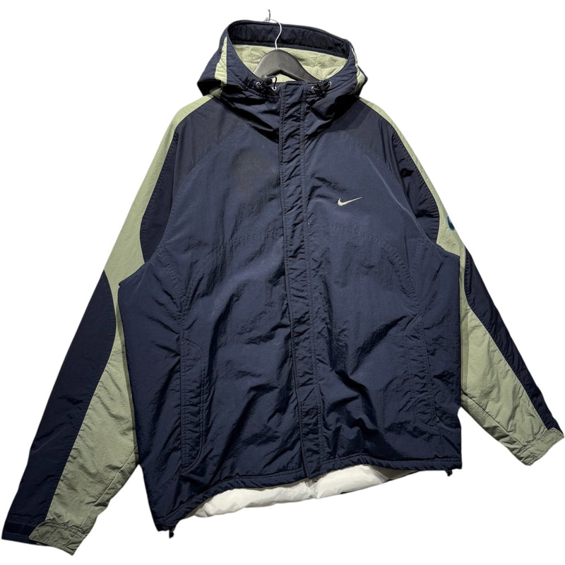 Vintage Nike Mini Swoosh Logo Hooded Windbreaker