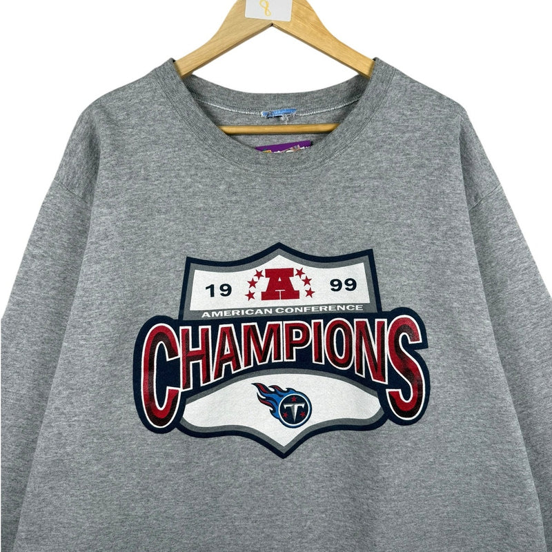 Vintage Tennessee Titans 1999 AFC Champions Crewneck