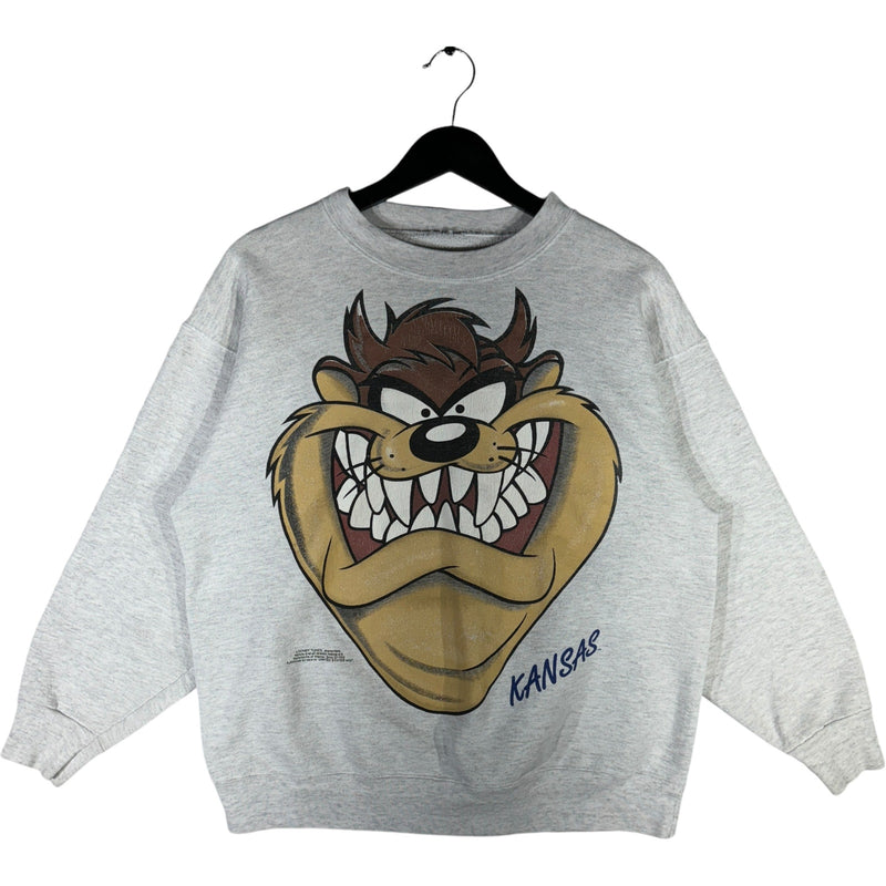 Vintage Taz Big Face Kansas Crewneck