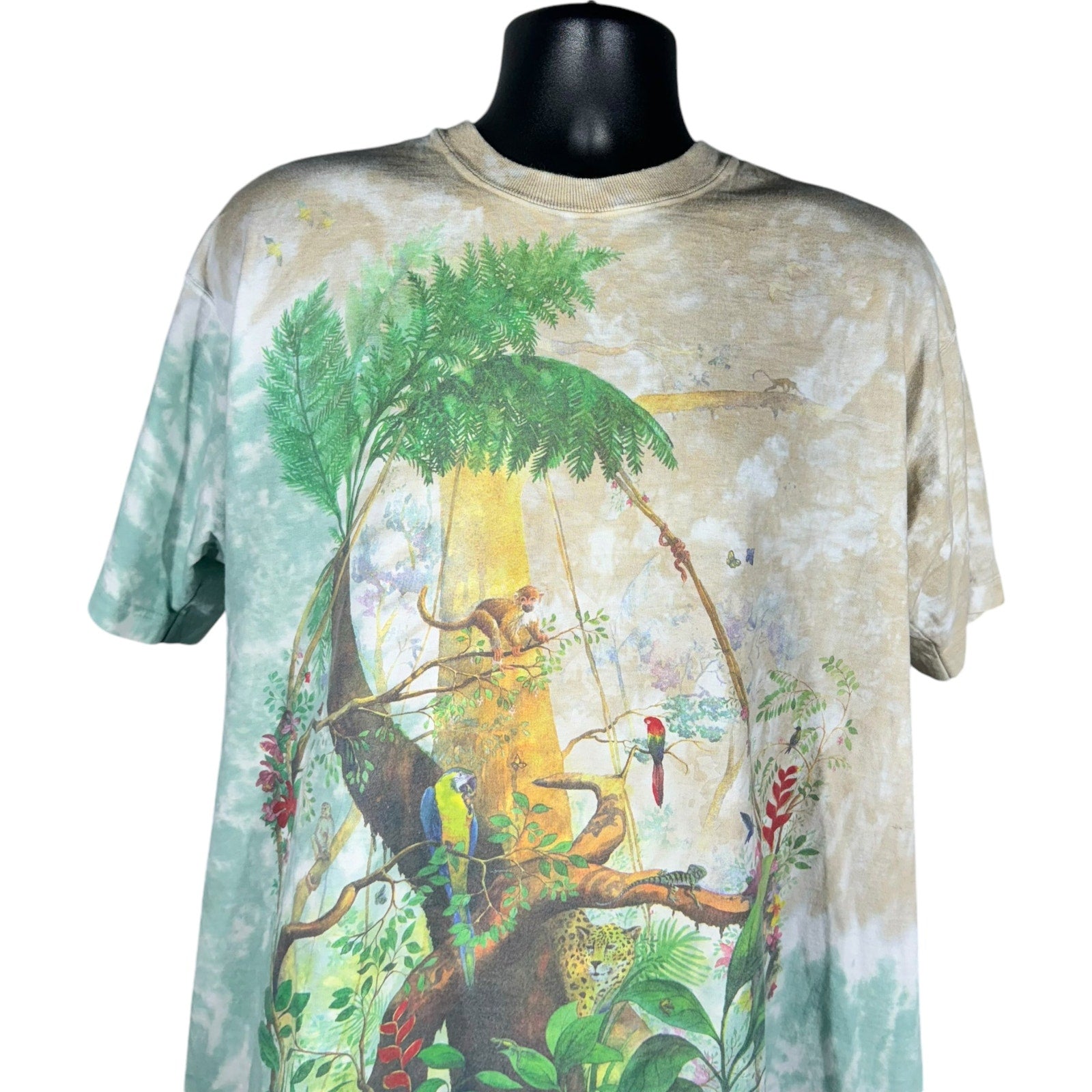 Vintage Rain Forest Tie Dye Tee