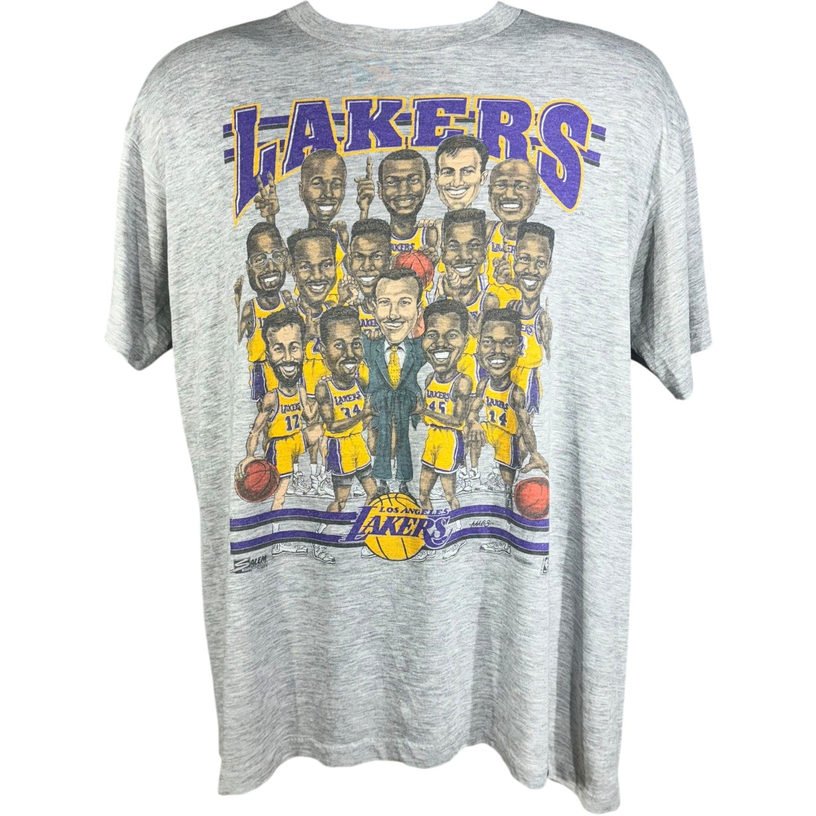 Vintage Los Angeles Lakers Caricature "Hot Shot" Tee 90s