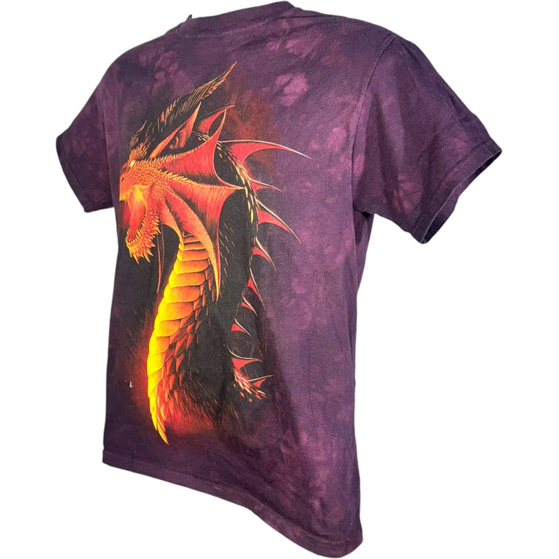 Vintage Big Print Dragon Tie Dye Tee