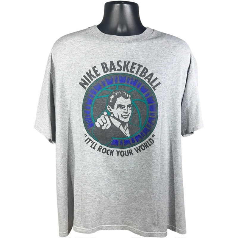 Vintage Nike Basketball "Rock Your World" Double Sided Tee