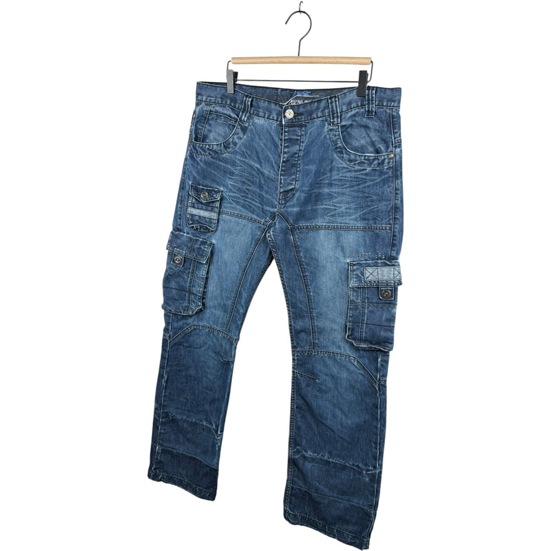 Vintage Enzo 989 Cargo Pockets Denim Pants