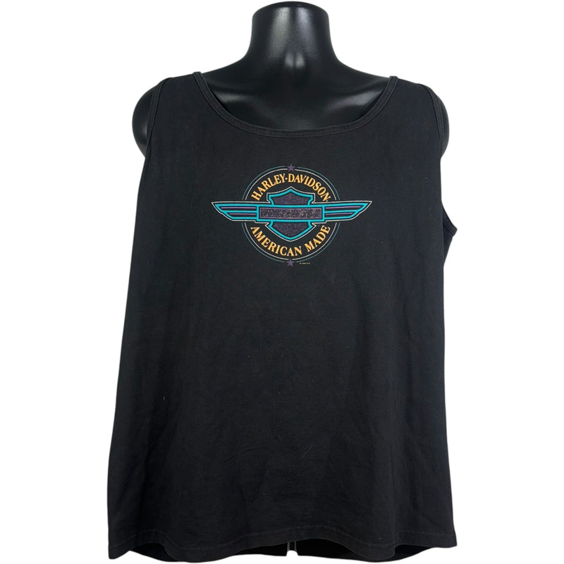 Vintage Harley Davidson Alton, IL Chest Logo Tank Top