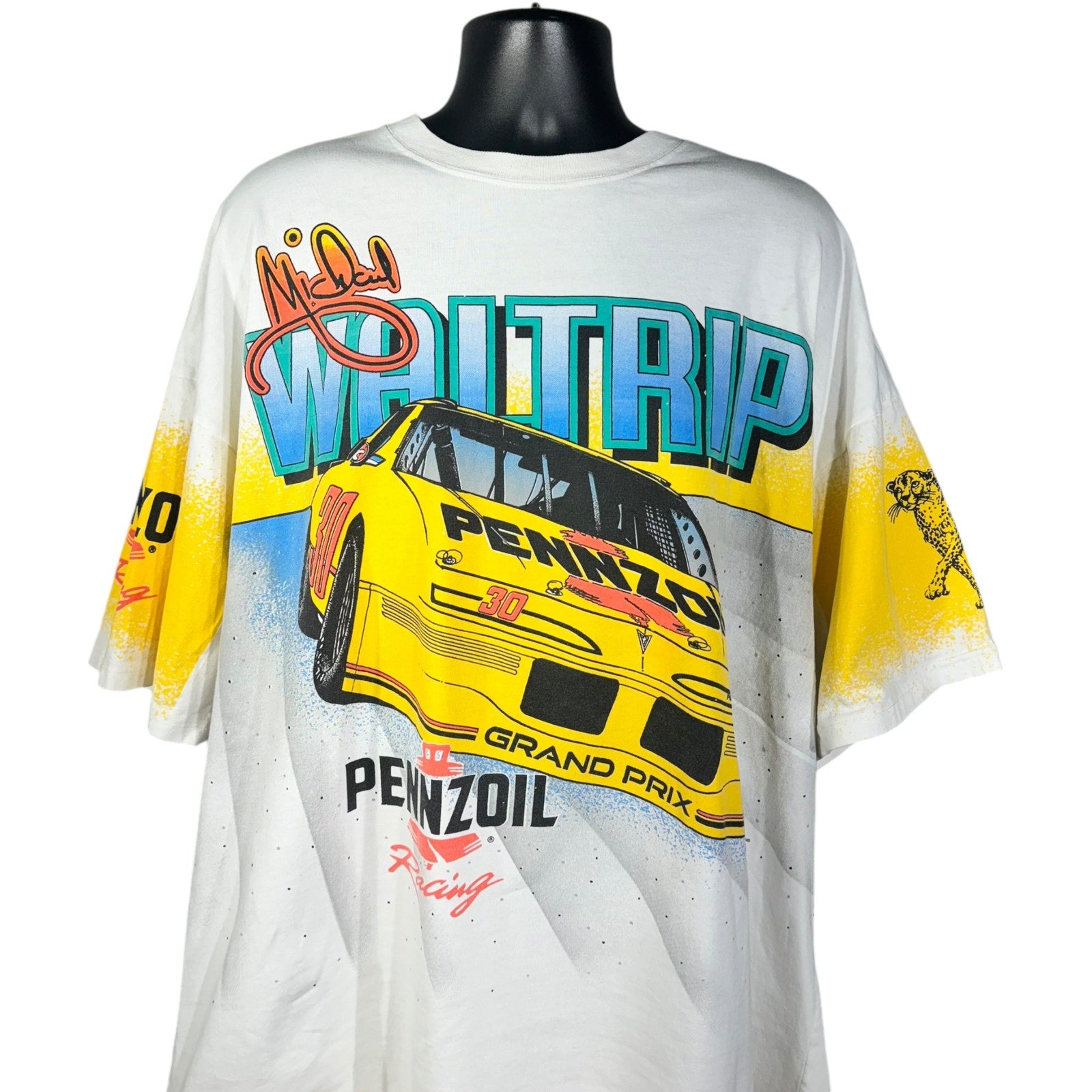 Vintage NASCAR Michael Waltrip Driving Force AOP Racing Tee