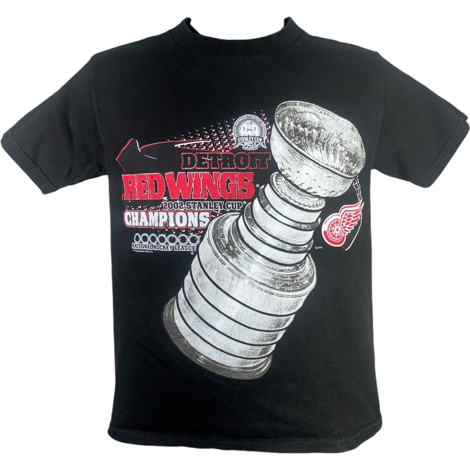 Vintage Detroit Red Wings Stanley Cup Champions NHL Tee 2002