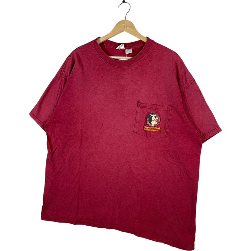 Vintage Florida State University Seminoles Pocket Tee