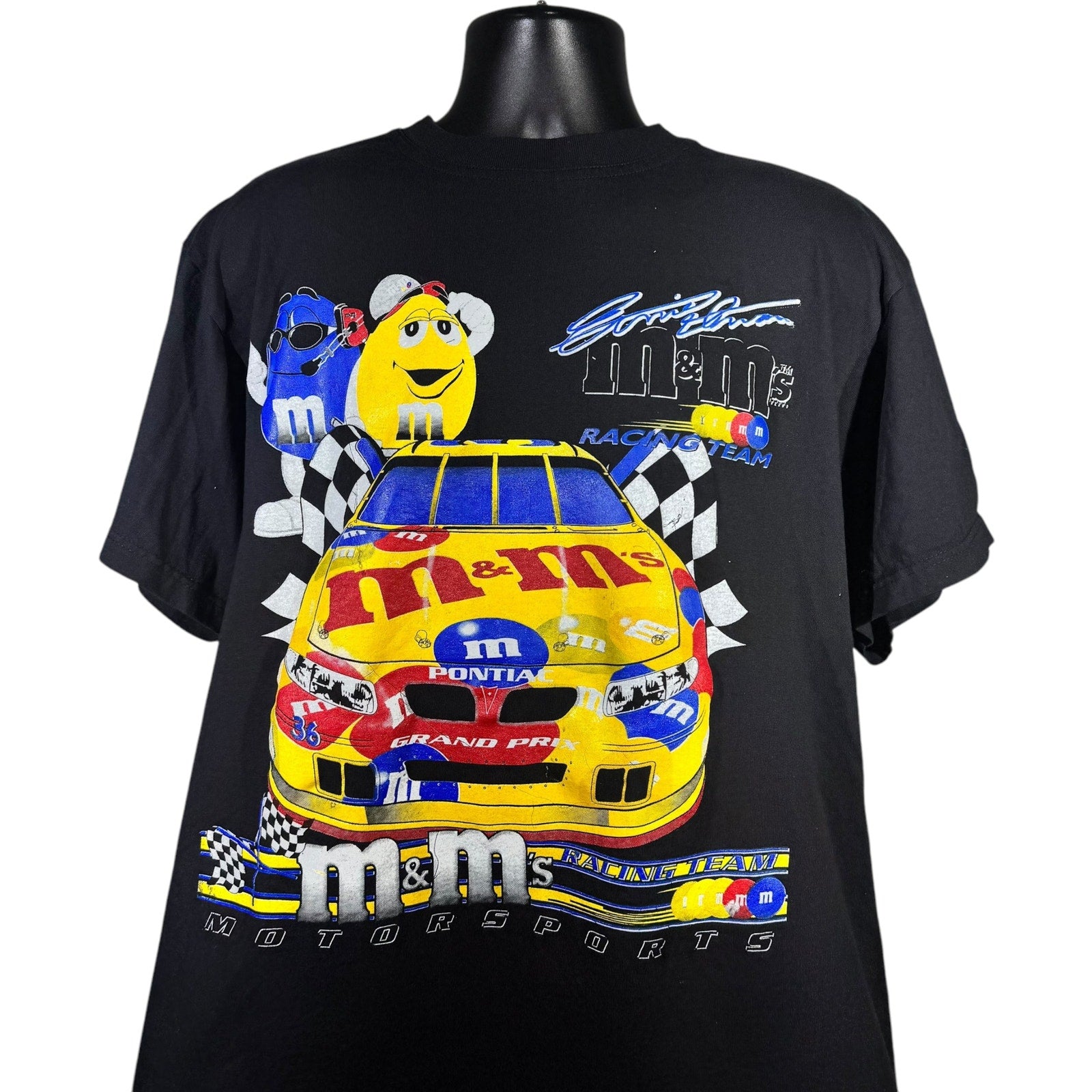 Vintage Ernie Irvan 90’s Crispy popular M&M’s NASCAR T-Shirt MB2 Motorsports Mars