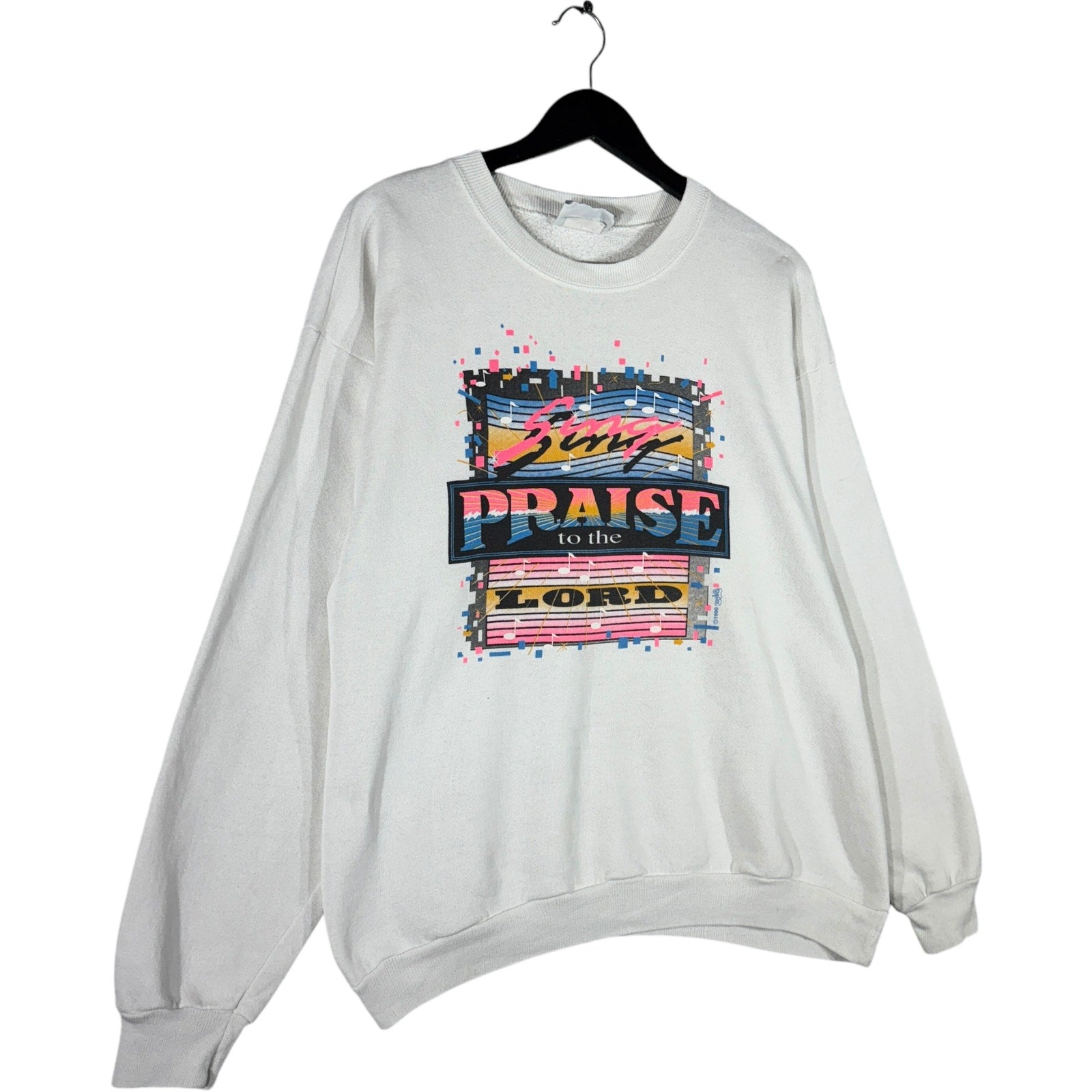 Vintage "Praise To The Lord" Religious Crewneck