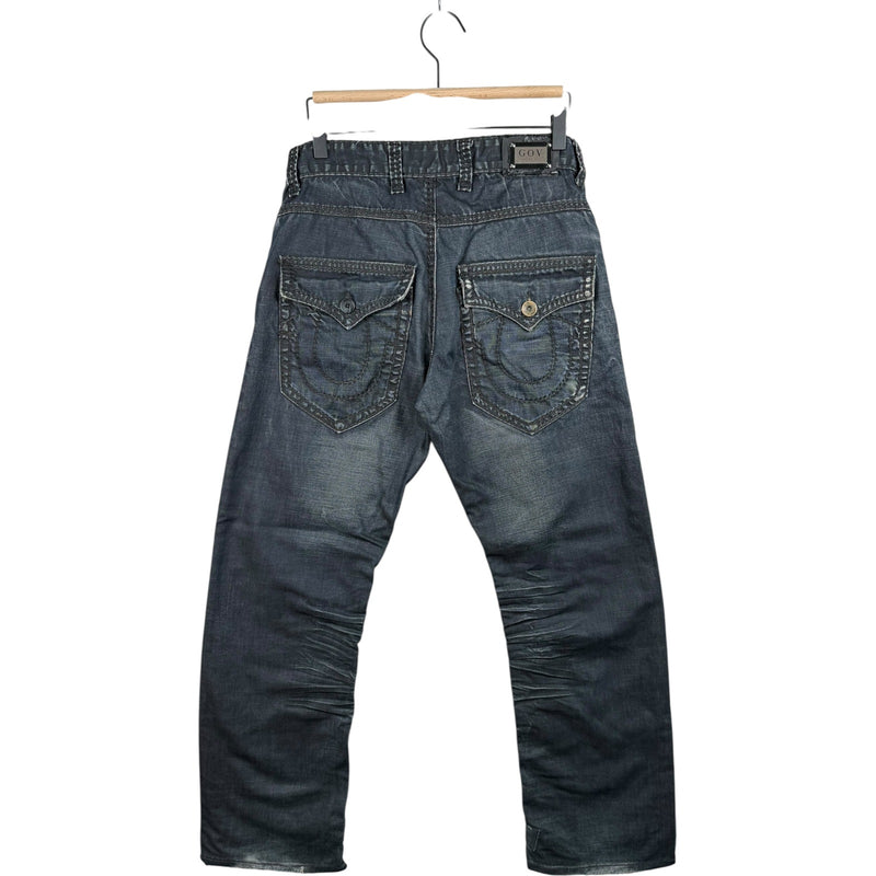 Vintage Gov Faded Whiskering Denim Jeans