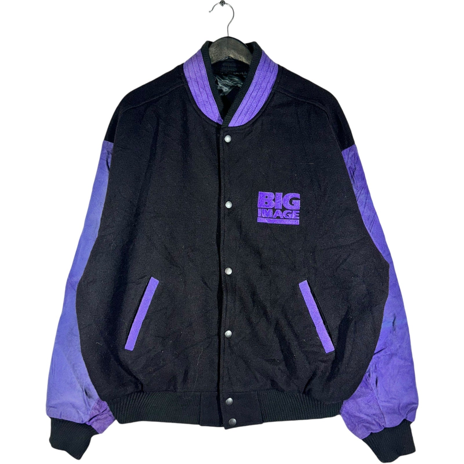 Vintage Big Image Wear Racing Varsity Jacket