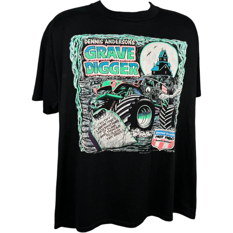 Vintage Dennis Anderson's Grave Digger Monster Truck Tee 90s