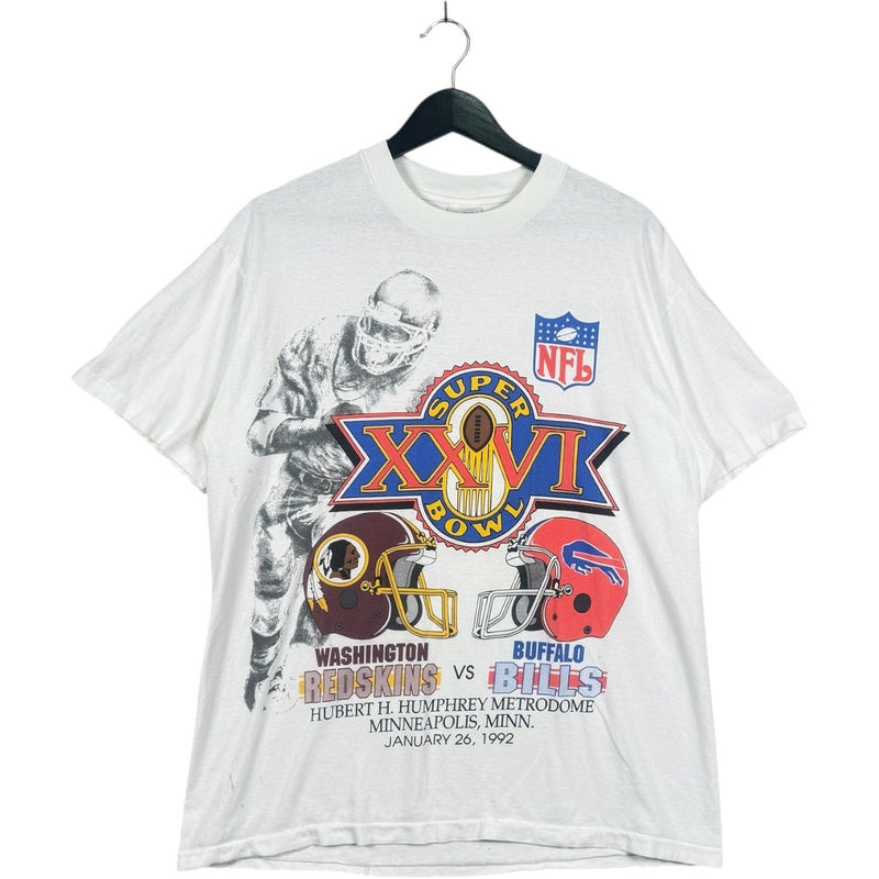 Vintage NFL Washington Redskins VS Buffalo Bills Tee 1992