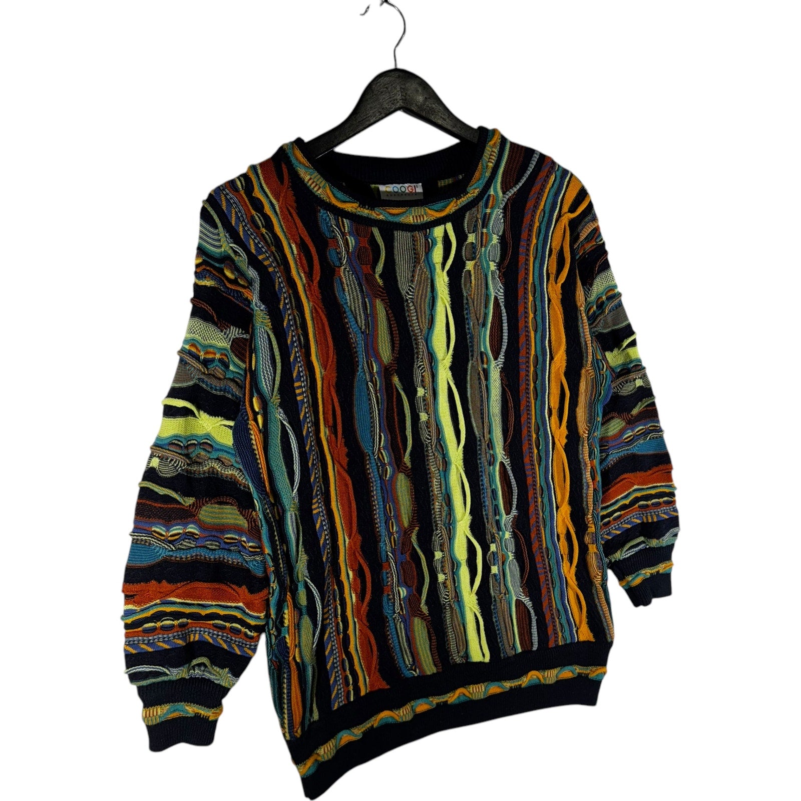 Vintage Coogi 3D Patterned Pullover Sweater