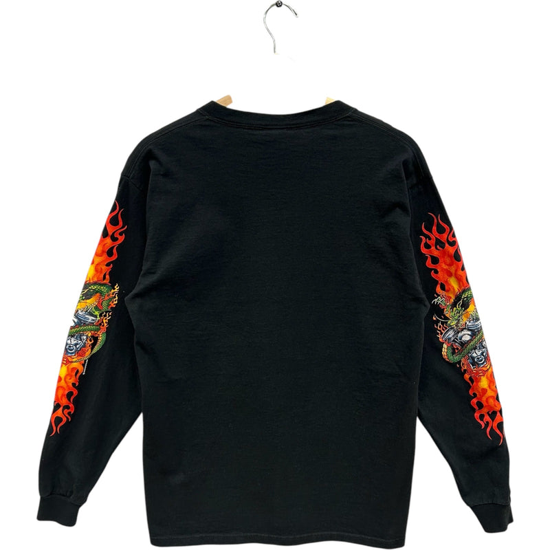 Vintage Y2K Dragon Long Sleeve Sleeve Print Tee