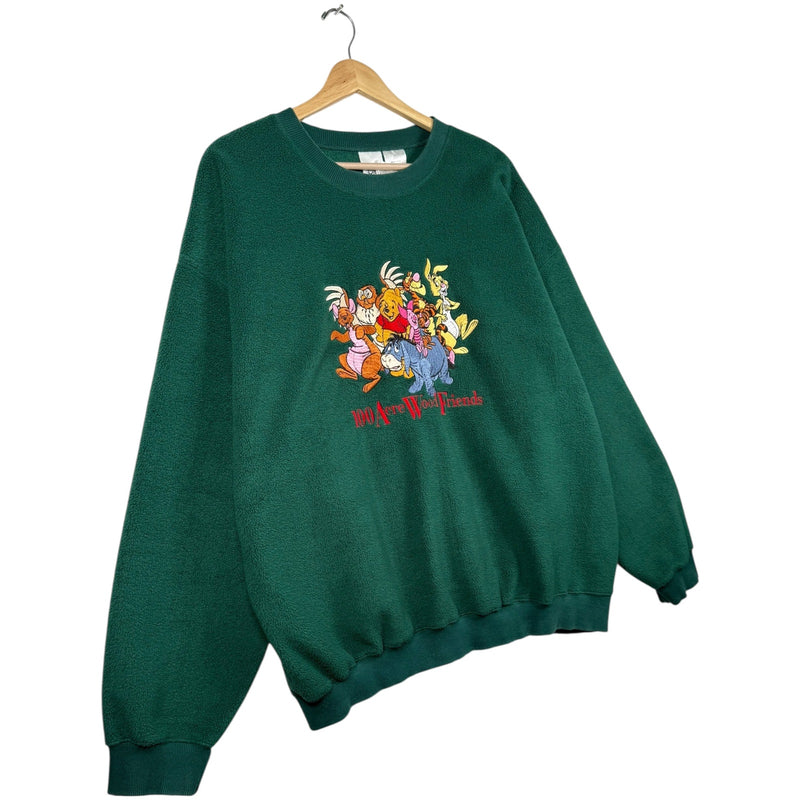 Vintage Disney Winnie The Pooh Family Fleece Sweatshirt
