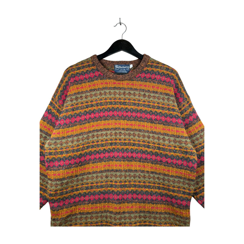 Vintage Burberry Geometric Sweater