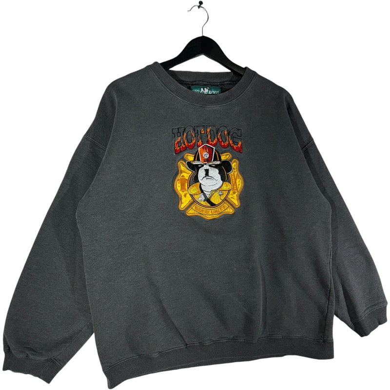 Vintage Big Dogs Fire Fighter BDFD "Hot Dog" Crewneck