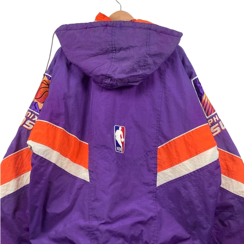 Vintage Starter Phoenix Suns NBA Full Snap Button Hooded Jacket