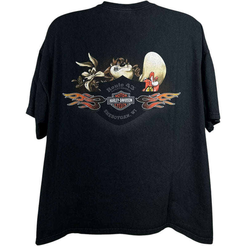Vintage Harley Davidson Looney Tunes Bad Az I Want To Be Tee