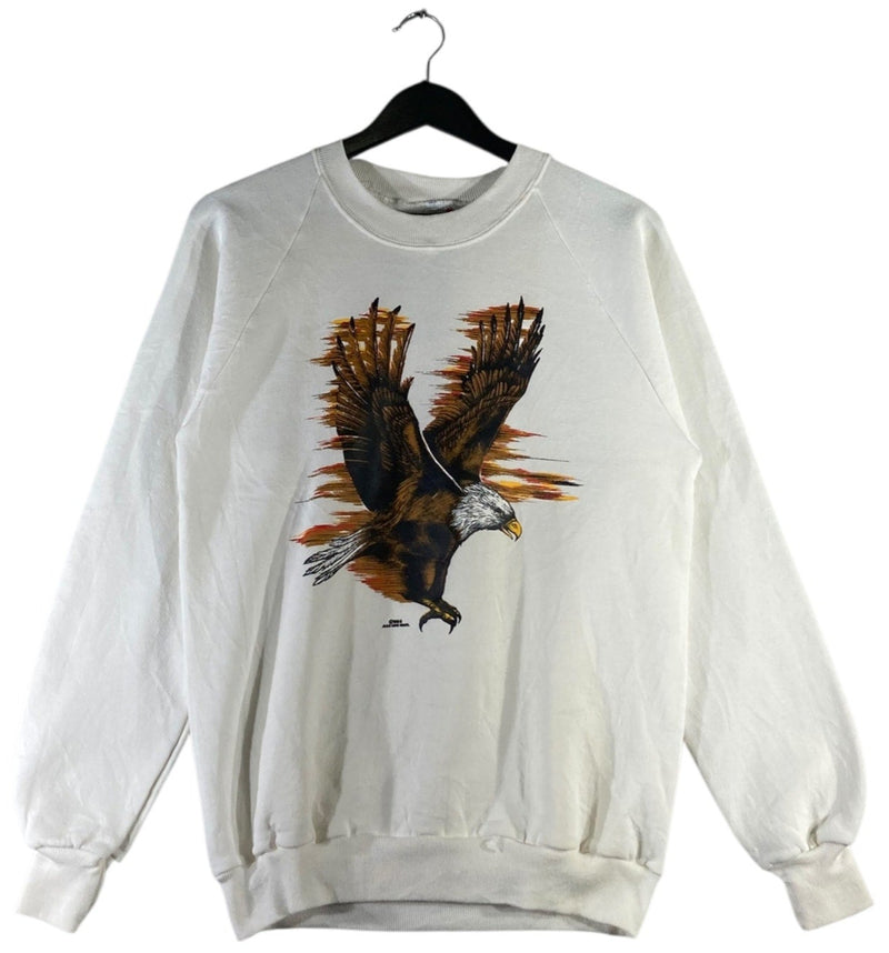 Vintage Jerzees American Eagle Graphic Pullover Sweatshirt