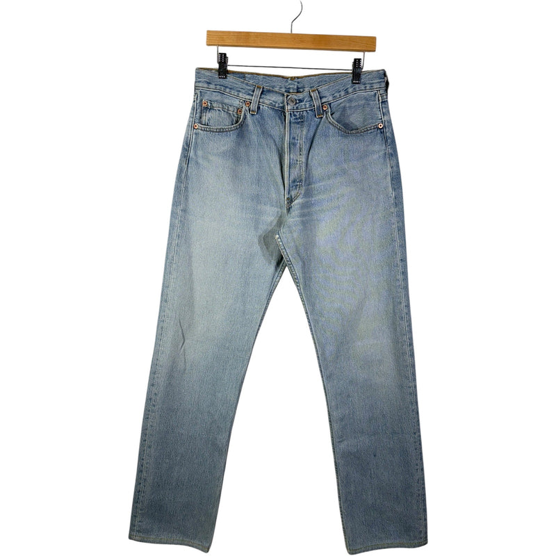 Vintage Levi's 501 Light Wash Straight Leg Jeans
