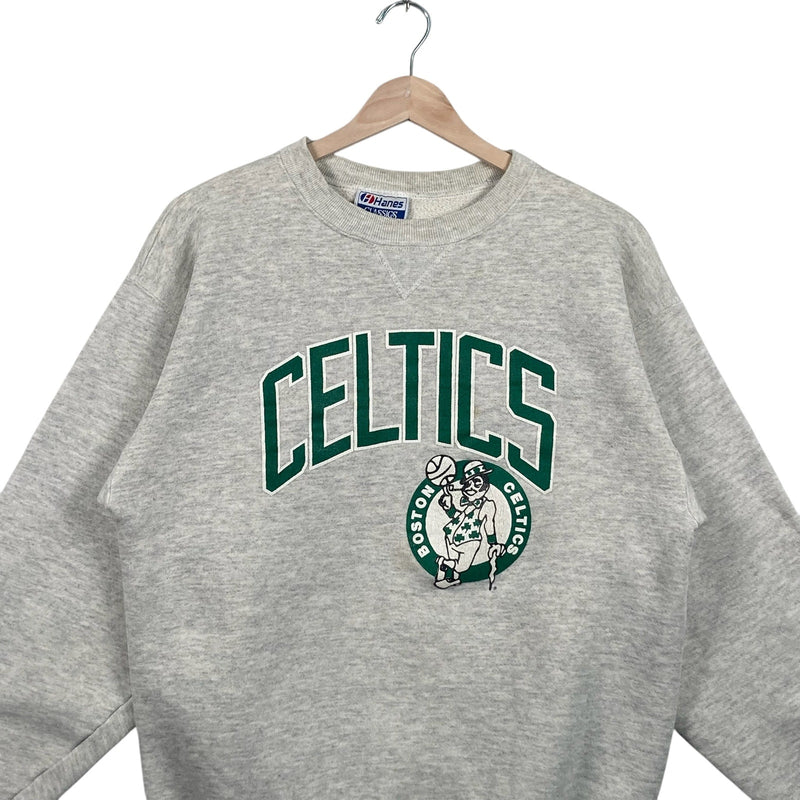 Vintage Boston Celtics Chest Spellout NBA Crewneck