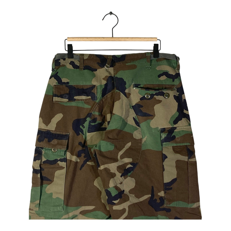 Vintage Military Camouflage Utility Cargo Shorts 34