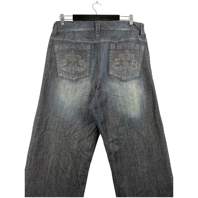 Vintage Venezia Wide Leg Denim Jeans 39x31