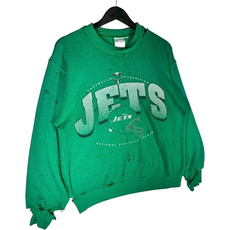 Vintage New York Jets NFL Spellout Crewneck 90s