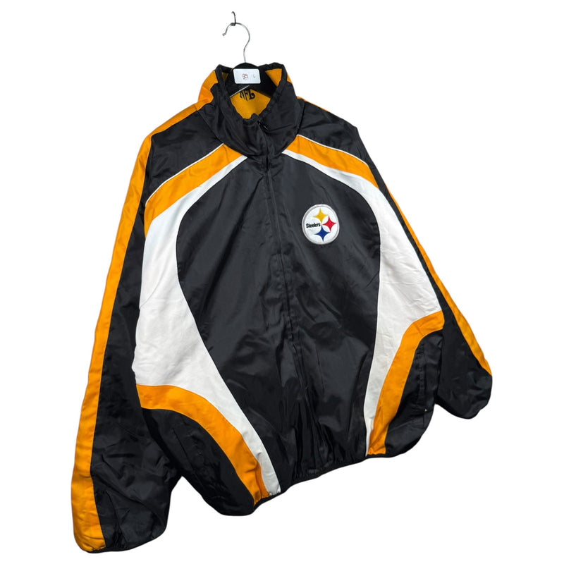 Vintage NFL Pittsburgh Steelers Football Reversible Windbreaker Jacket