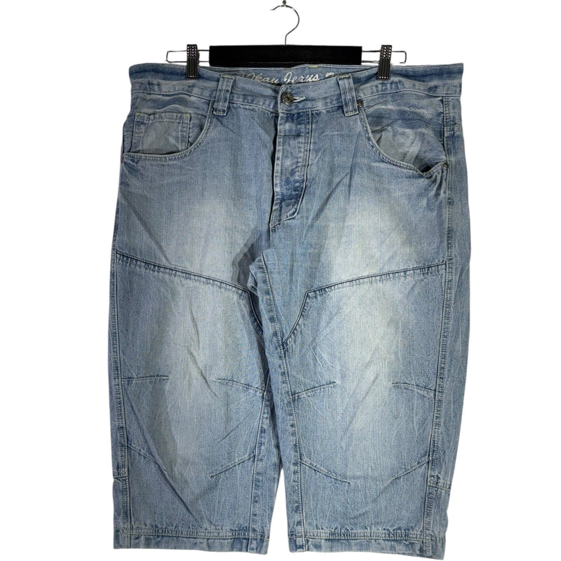 Y2K Double Knee Denim Shorts 40x18