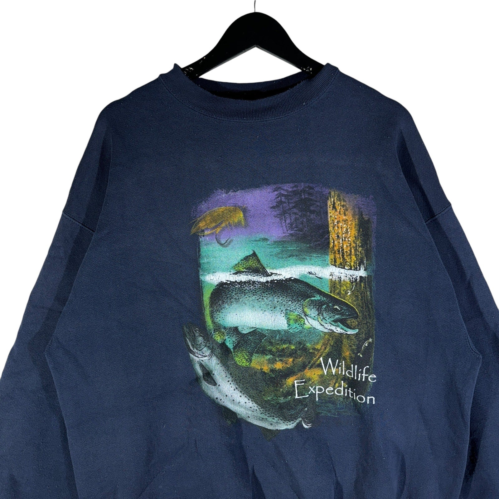 Vintage Wildlife Expedition Fish Nature Crewneck