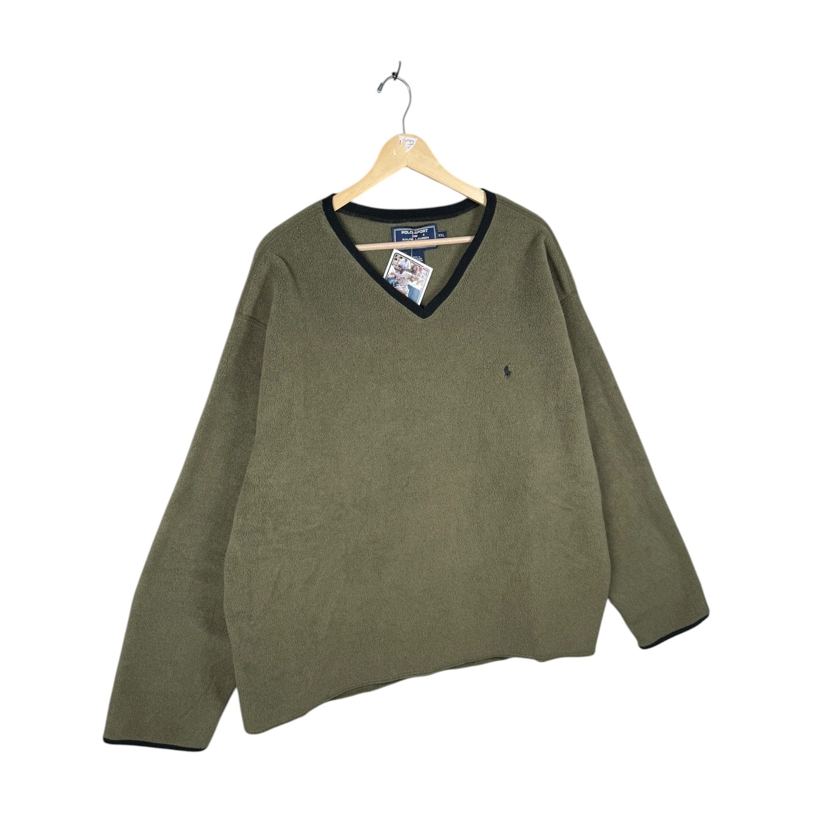 Vintage Polo Sport Ralph Lauren Fleece V-Neck Sweater