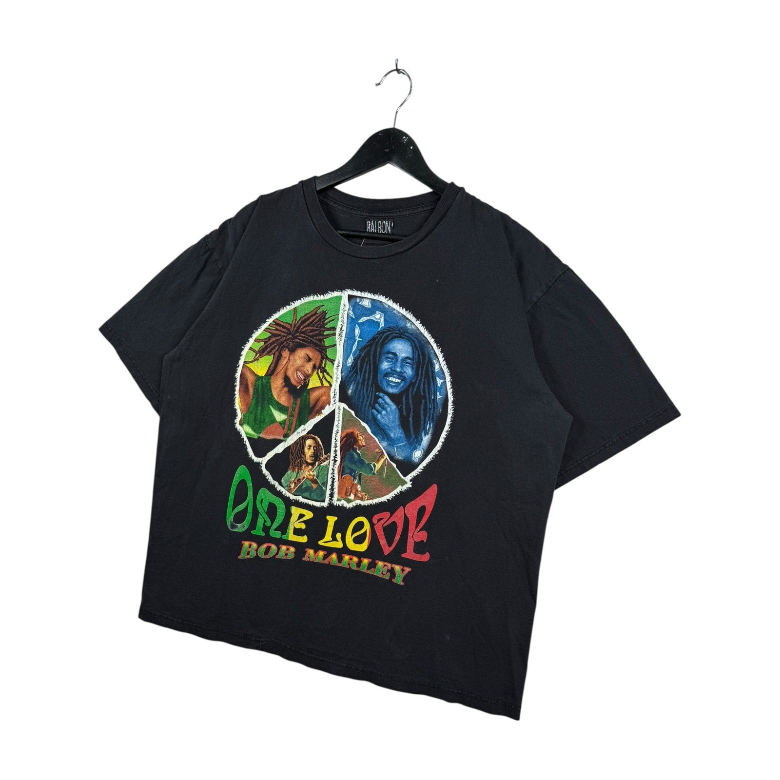 Vintage Bob Marley One Love Reggae Peace Graphic T-Shirt